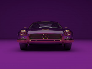 classic mercedes car 3D Model