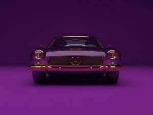 classic mercedes car 3D Model