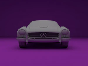 classic mercedes car 3D Model