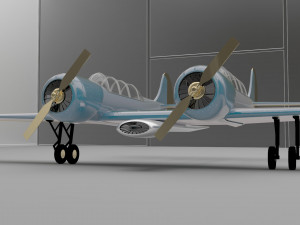 yak 55 aircraft airplaine 3D Model