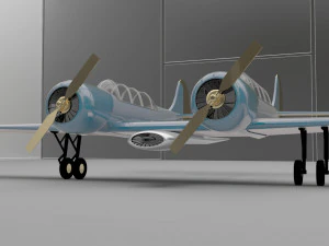 याक 55 विमान हवाई जहाज 3D मॉडल