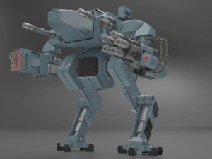 Mech-Milit&auml;rroboter 3D Modell