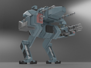 mech military robot 3D Model