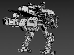 mech military robot 3D Model
