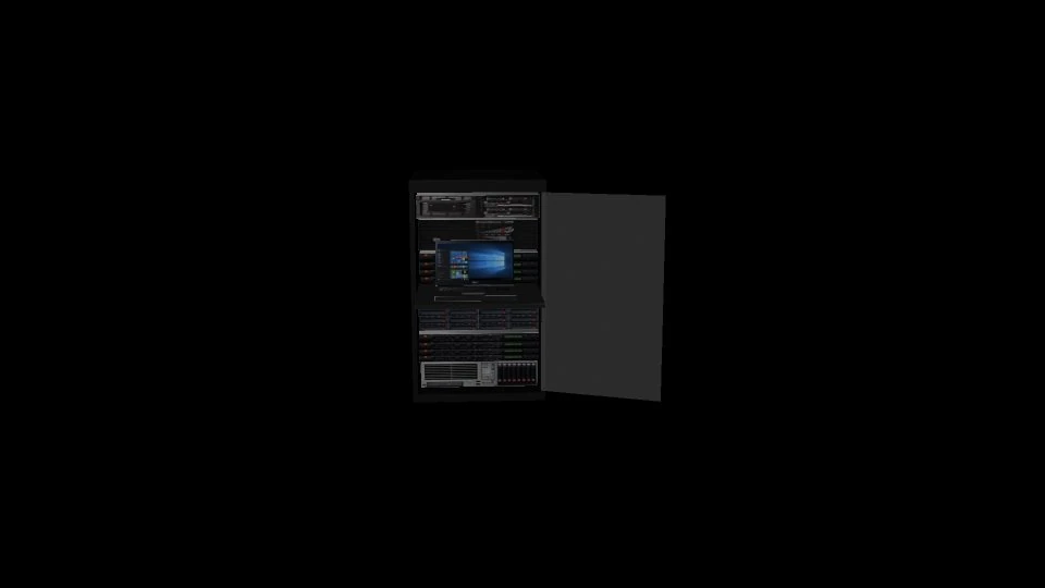 server rack 3D Model .c4d .max .obj .3ds .fbx .stl .blend 