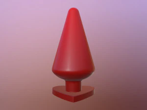 cupids arrow butt plug 3D Model