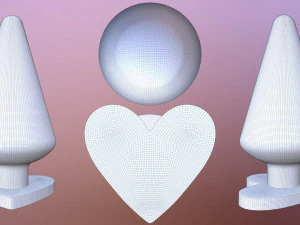 cupids arrow butt plug 3D Model