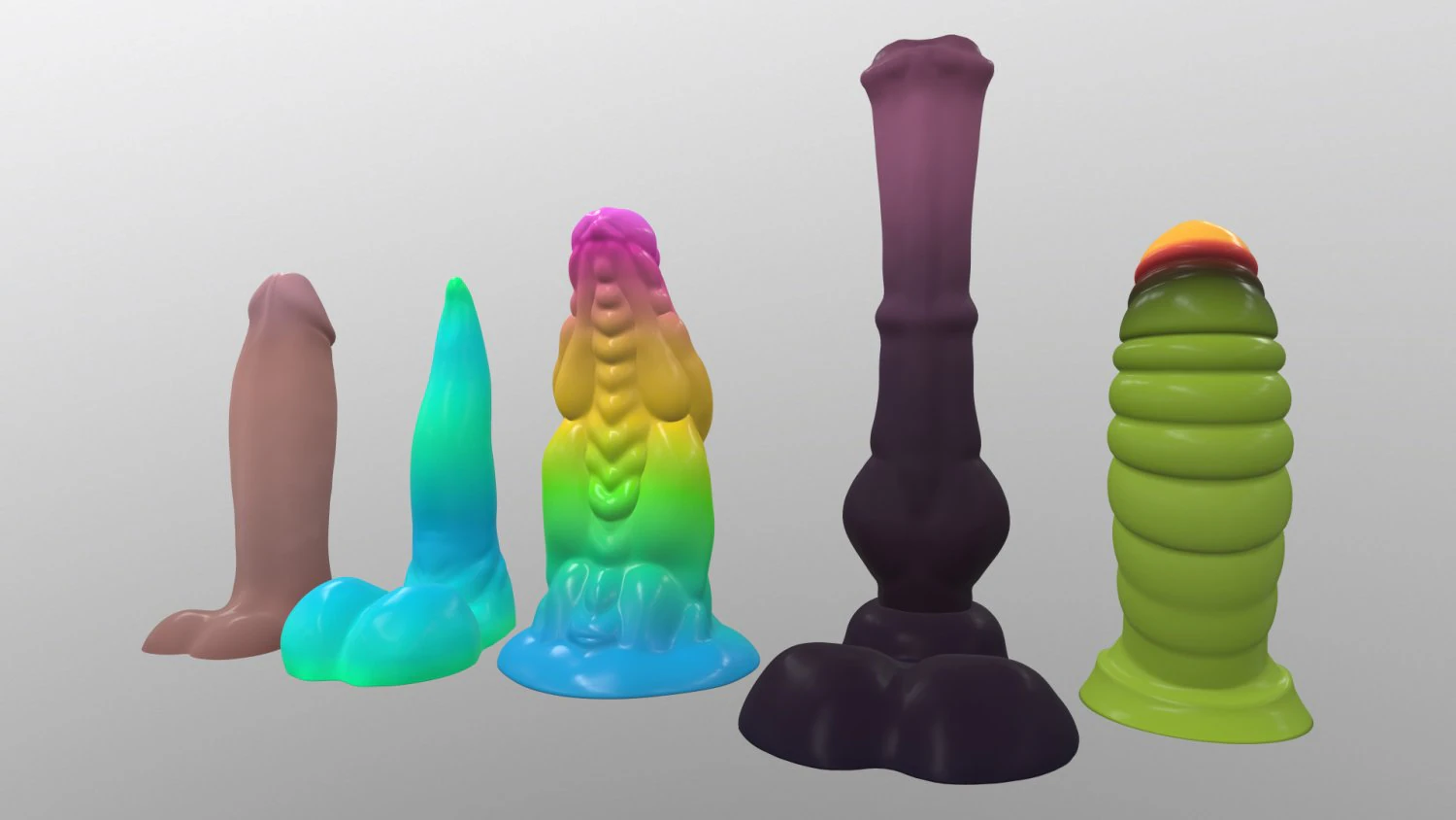 magazinus dildos big pack 01 3D Model .c4d .max .obj .3ds .fbx .stl .blend 