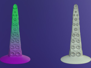 poulpe tenderness dildo Model 3D