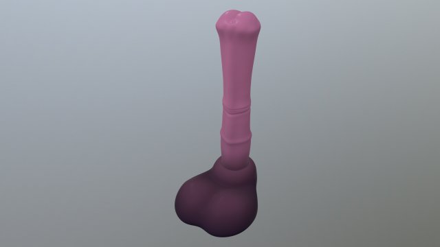 pinky jack horse dildo 3D Model .c4d .max .obj .3ds .fbx .stl .blend