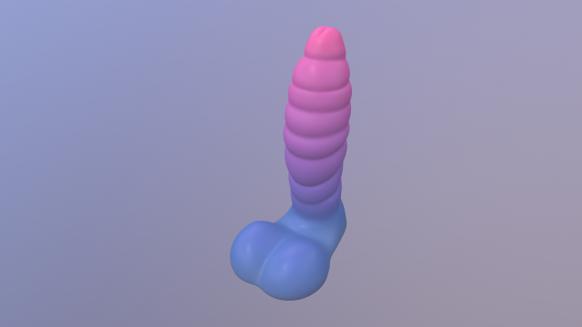 solid rattlesnake dildo Model 3D .c4d .max .obj .3ds .fbx .stl .blend