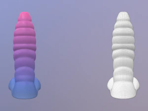 solid rattlesnake dildo 3D Model
