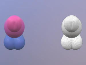 solid rattlesnake dildo 3D Model