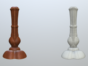 wooden jimmy dildo 3D 模型