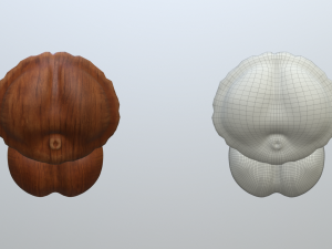 wooden jimmy dildo 3D 模型