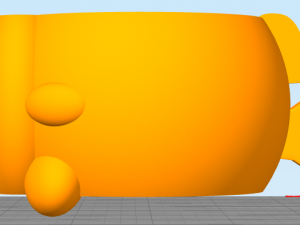 fish cup Model Cetak 3D