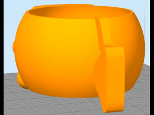 fish cup Model Cetak 3D