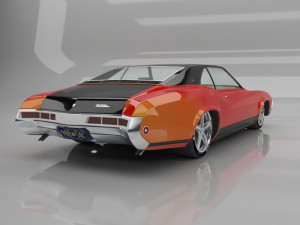 buick riviera 1969 Modèle 3D