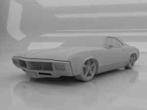 buick riviera 1969 Modèle 3D