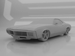 buick riviera 1969 3D Model