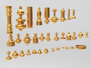 baluster 3D मॉडल