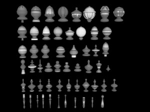baluster collections Modèle 3D