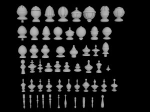 baluster collections Modèle 3D