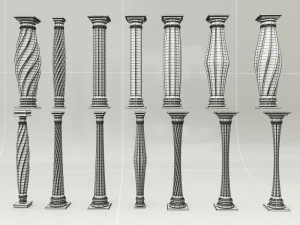 columne collections 3D Model