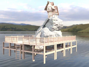 fantastic game hause 3D Model