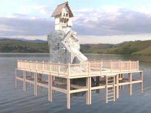 fantastic game hause 3D Model