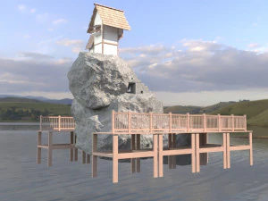 fantastic game hause 3D Model