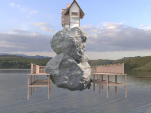 fantastic game hause 3D Model
