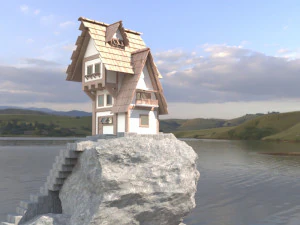 fantastic game hause 3D Model
