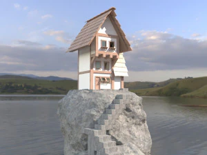 fantastic game hause 3D Model