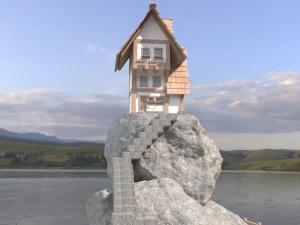 fantastic game hause 3D Model