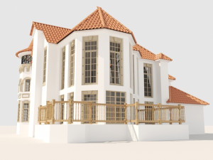 modern villa hause Model 3D