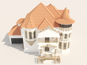 modern villa hause Model 3D