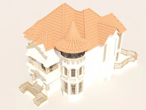 modern villa hause 3D Model