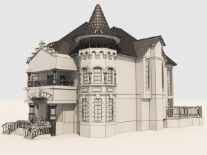 modern villa hause Model 3D