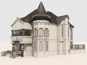 modern villa hause 3D Model