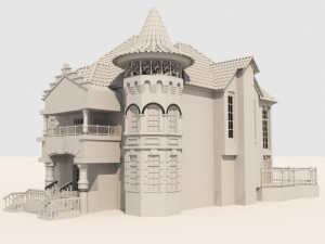 modern villa hause Model 3D