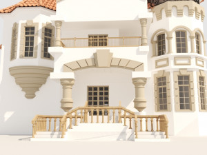 modern villa hause Model 3D