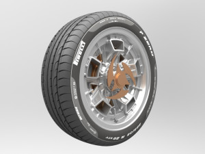 wheel 3 3D मॉडल