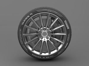 realistic tire wheel 3 Modelo 3D