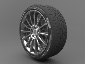 realistic tire wheel 3 Modelo 3D