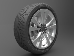 realistic tire wheel 10 Modelo 3D
