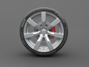 realistic tire wheel 12 Modèle 3D