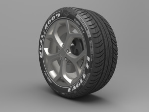 realistic tire wheel 15 Modelo 3D