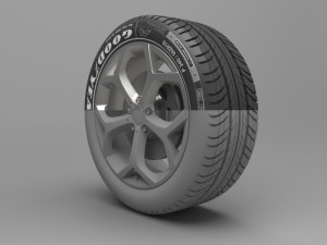 realistic tire wheel 15 Modelo 3D