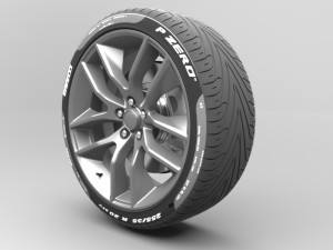 realistic tire wheel 16 Modelo 3D